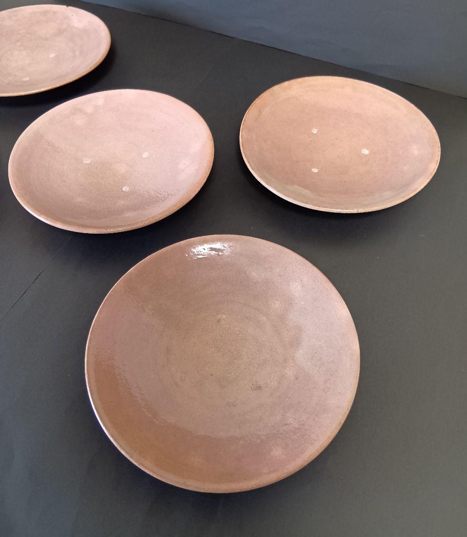 【茶道具】菓子器銘々皿 ▼御本出 × 5 ▲粉引 × 5 全10客 杉本貞光 作