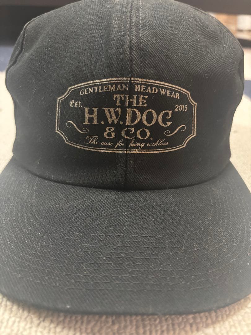 THE H.W.DOG&CO トラッカーキャップ タグ付き ブラック 38サイズ
