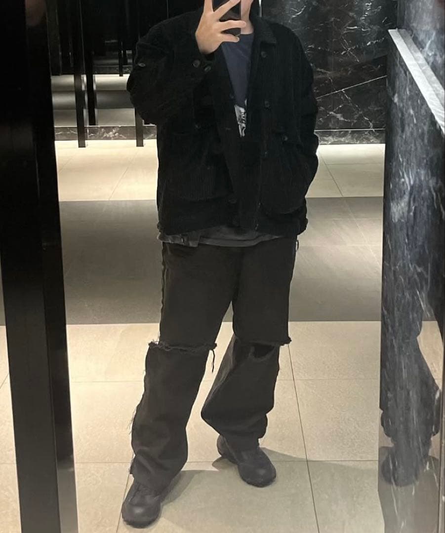 完売品PROJECT G/R TWO FACE DENIM PANTS BLK