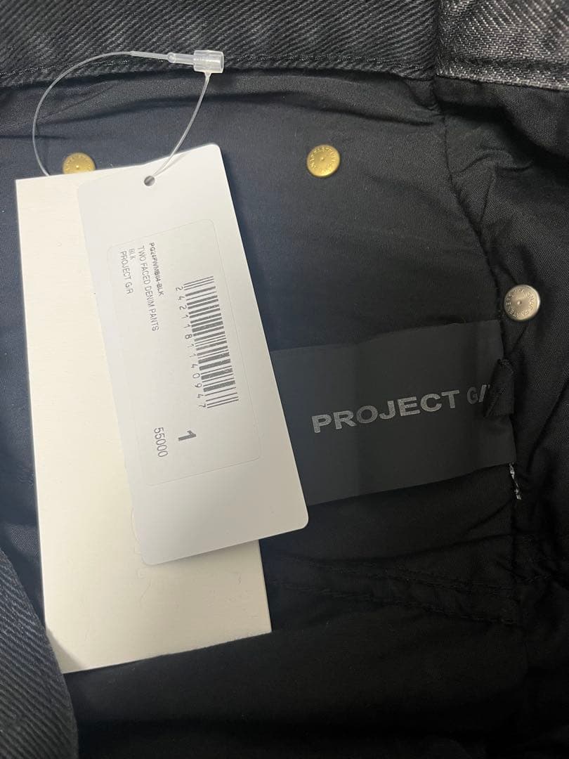 完売品PROJECT G/R TWO FACE DENIM PANTS BLK