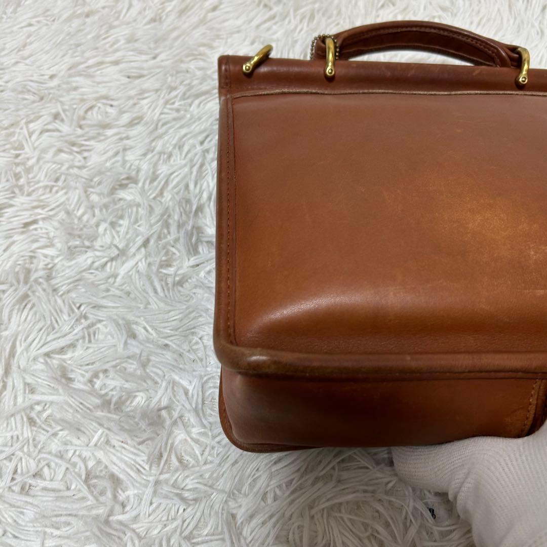 【人気✨ターンロック/ユニセックス】オールドコーチ　ブラウン　2way バッグ