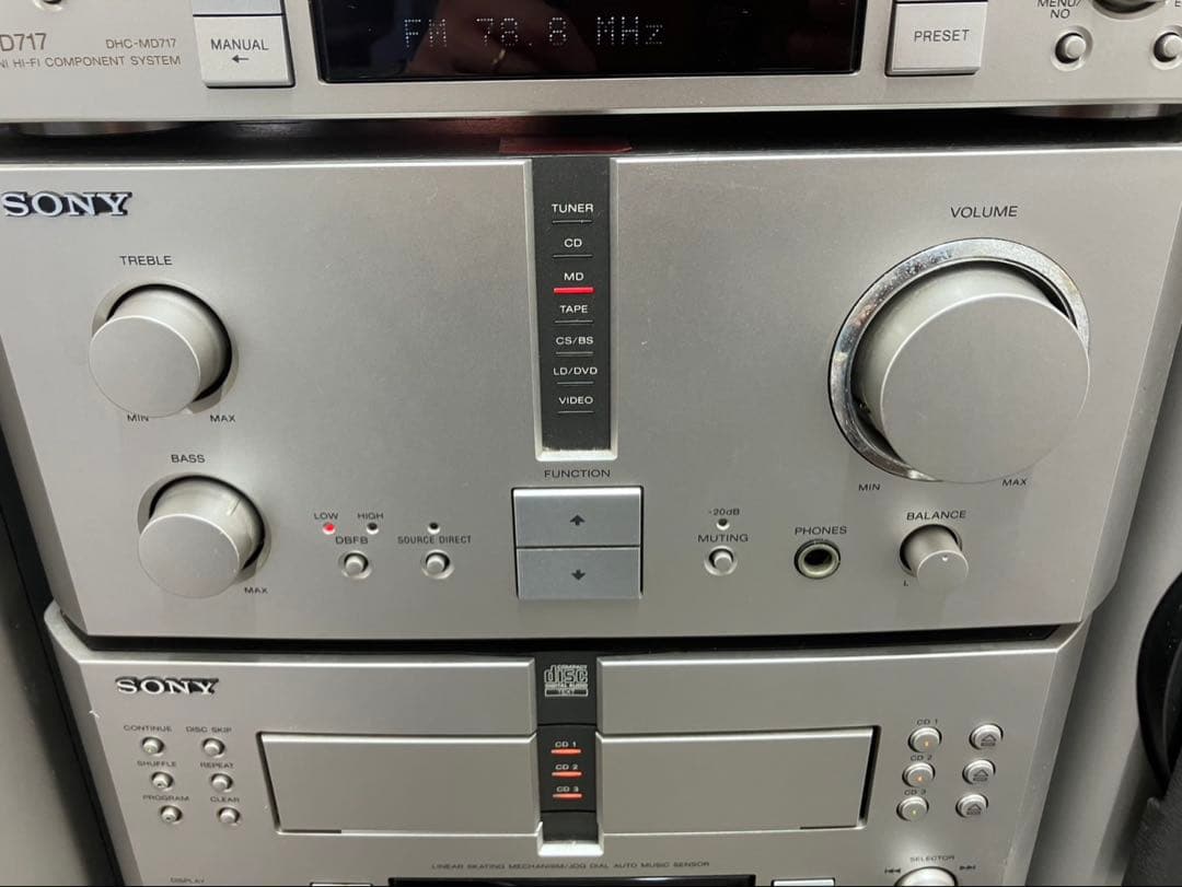 【SONY/ソニー】MS717 システムコンポ一式 MD/CD/ラジオ