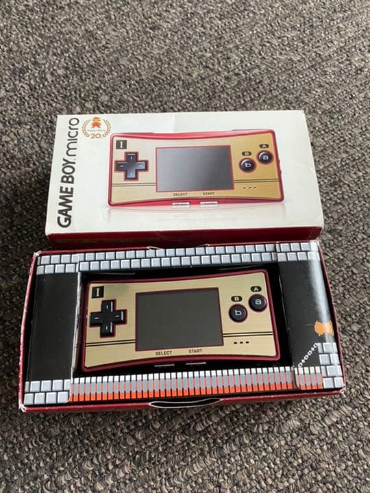 ゲームボーイミクロ　マリオ20周年記念ファミコンバージョンマリオ　ソフト