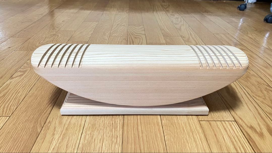 あしふみ健幸ライフ無垢木溝 入りタイプ箱説明書あり健康器具（新品同様）