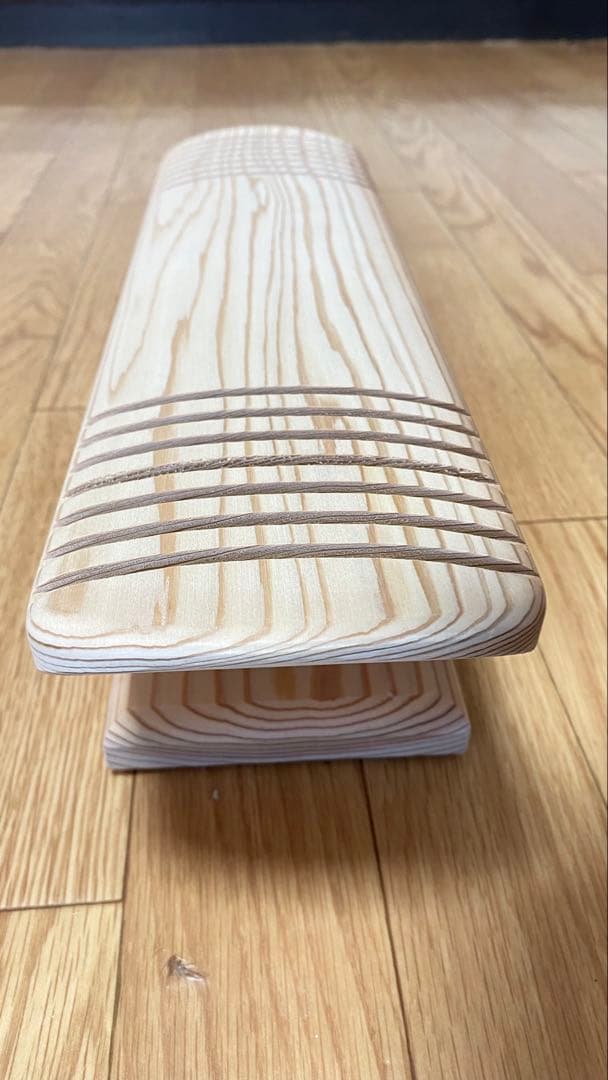 あしふみ健幸ライフ無垢木溝 入りタイプ箱説明書あり健康器具（新品同様）