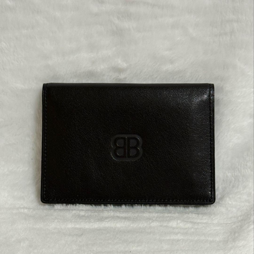 バレンシアガ★カードケース★名刺入れ★レザー★黒系★美品★訳あり