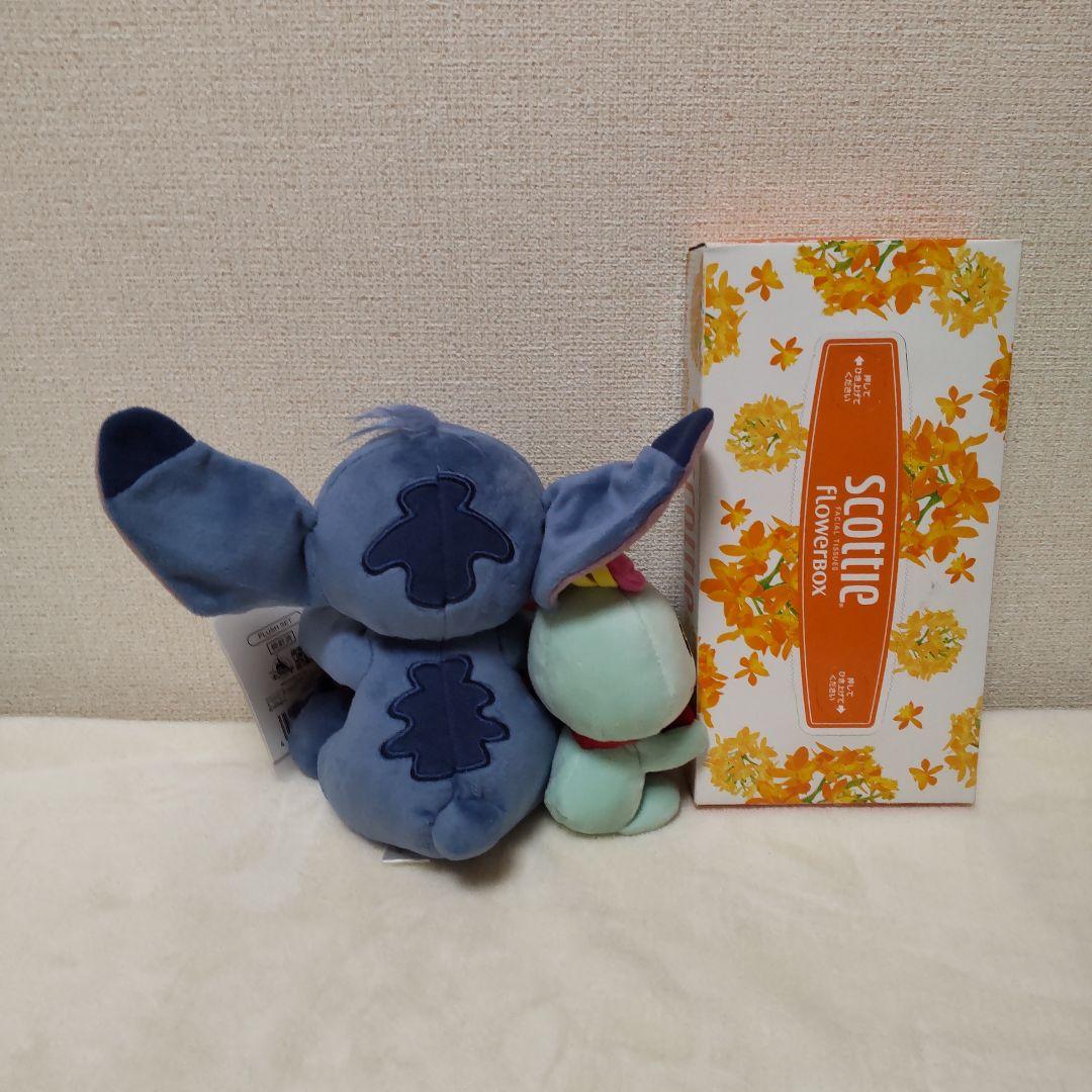 ディズニーストア　スティッチ＆スクランプ　バレンタインぬいぐるみ