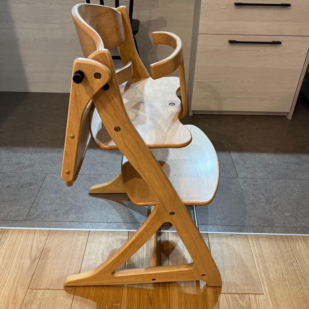 大和屋　すくすくチェアプラス　テーブル＆ガード付　ナチュラル