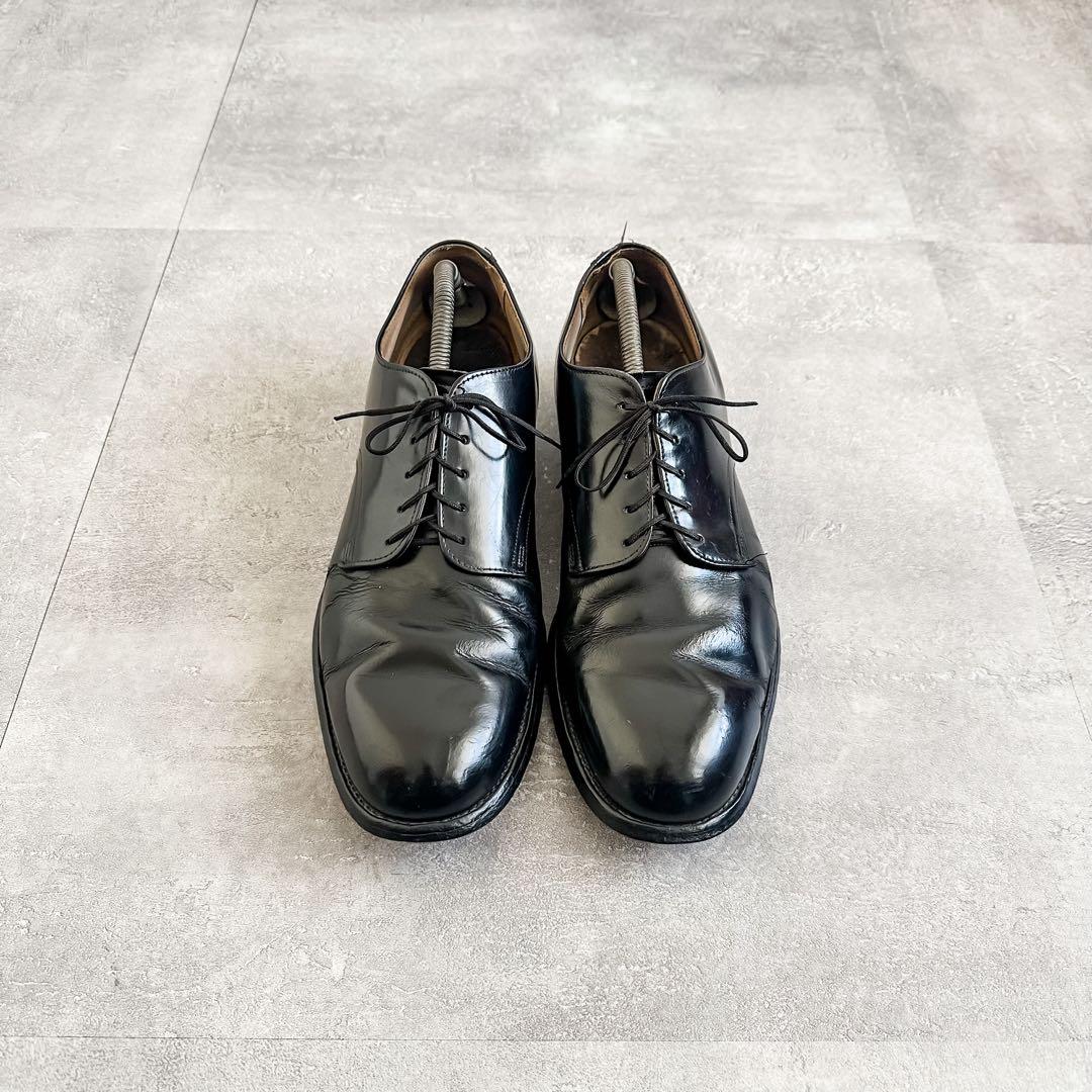 ヴィンテージ 1970's US NAVY ブラック レザー サービスシューズ