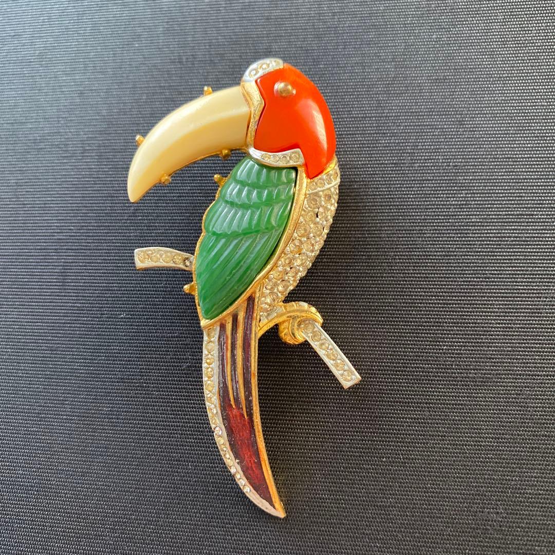 ヴィンテージ　ブローチ　数字刻印