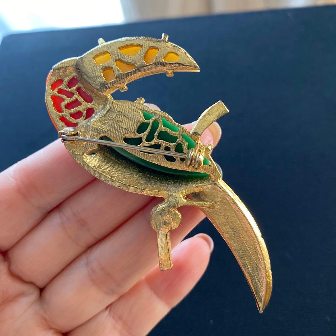 ヴィンテージ　ブローチ　数字刻印