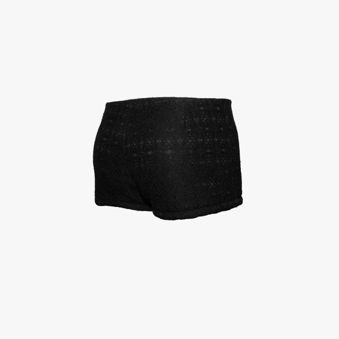 S ring biker shorts lace black Sサイズ