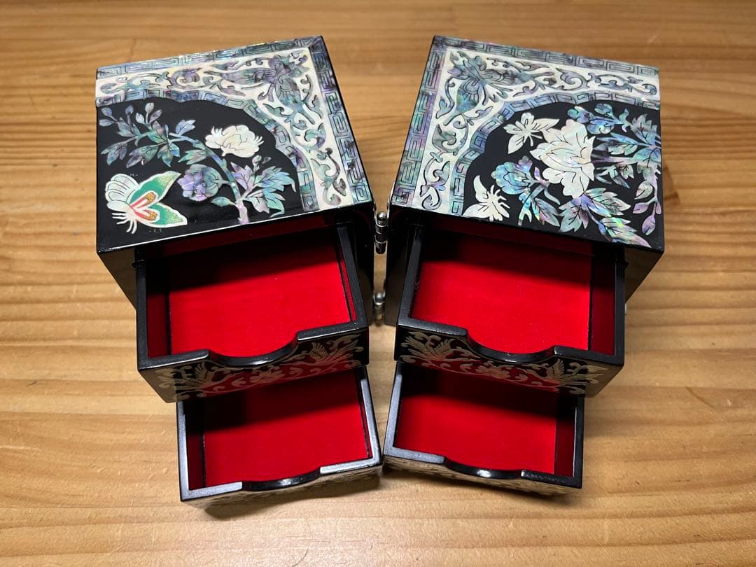 螺鈿装飾　ジュエリーボックス