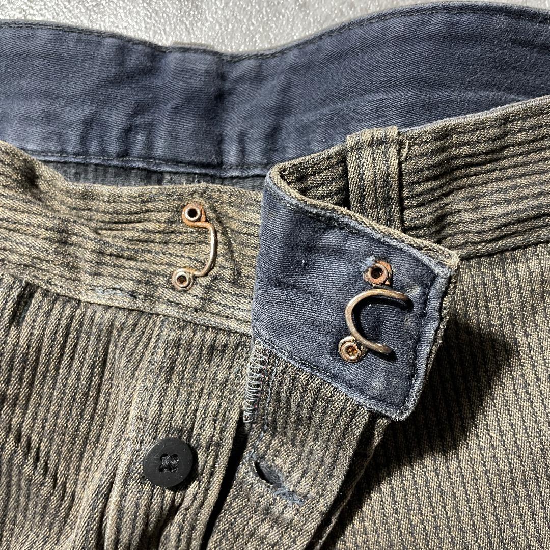 60s- BEAU-FORT ファーマーズ コットンピケ ブラウン W31