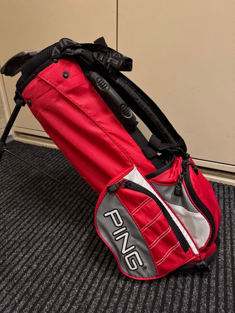 の*ぶ様 PING Moxie Kスタンド式ゴルフバッグ 赤