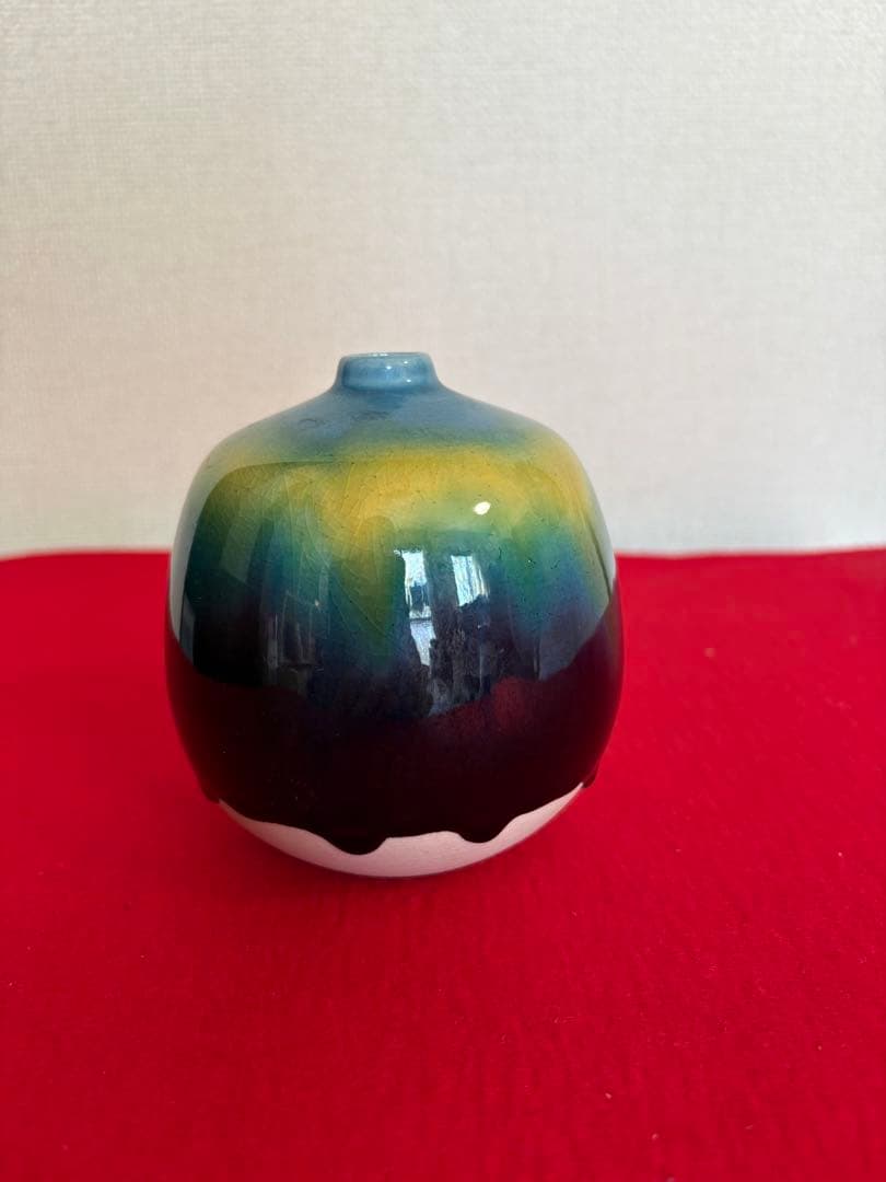 人間国宝 三代 徳田八十吉（正彦銘） 壺 管理T270