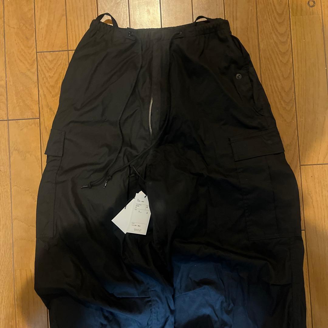 HYKE 25SS ブラック ワークパンツ サイズ4 定価52800円