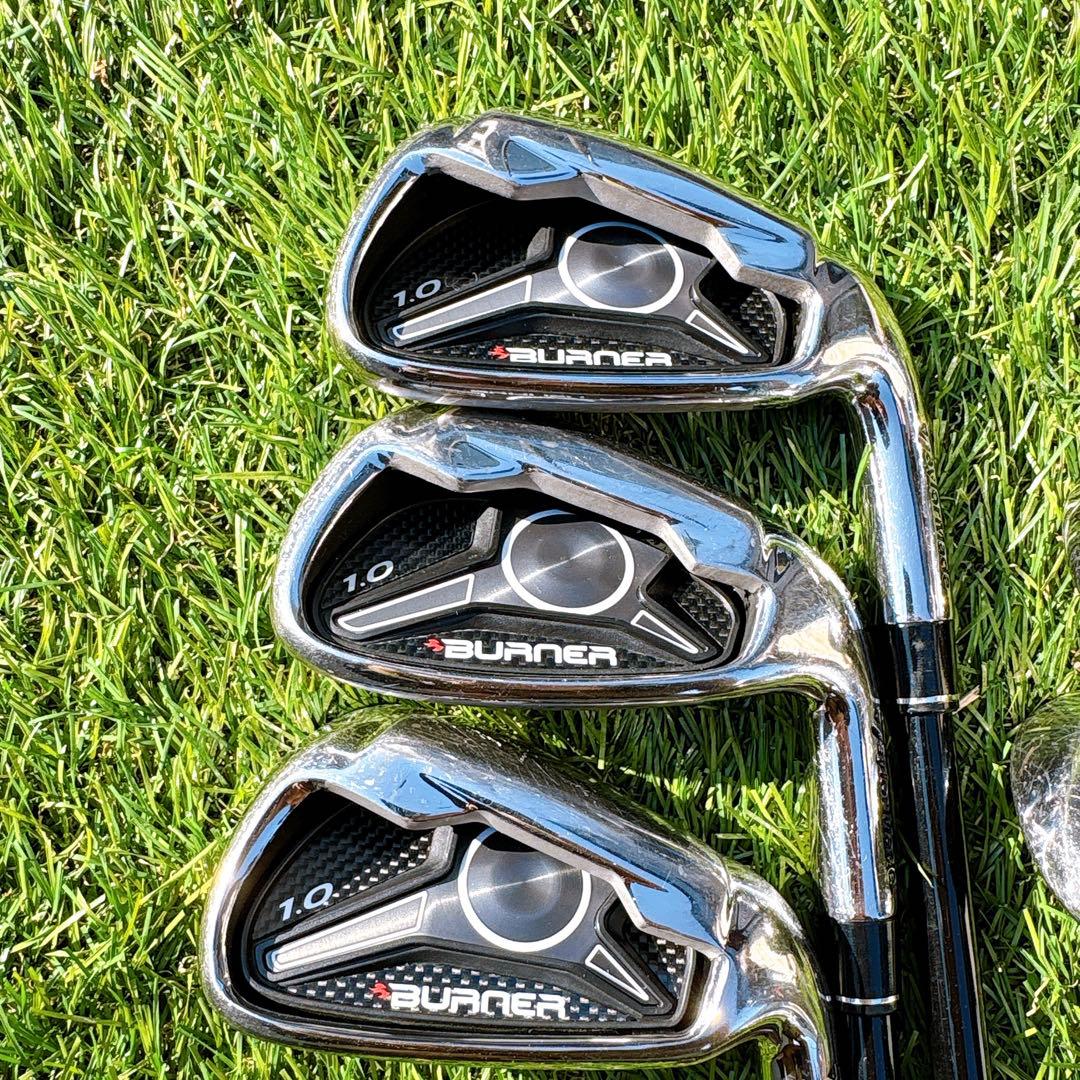 メンズゴルフクラブ　テーラーメイド　バーナー1.0 アイアン6本 FLEX.R