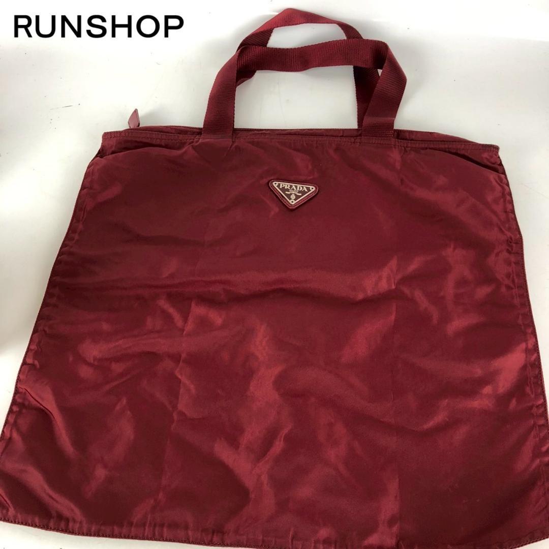 PRADA プラダ ナイロン ハンドバッグ レッド レディース ブランド