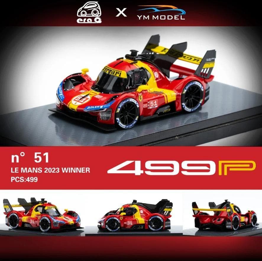 YMモデル x ERAQ 1/64 フェラーリ 499P #51