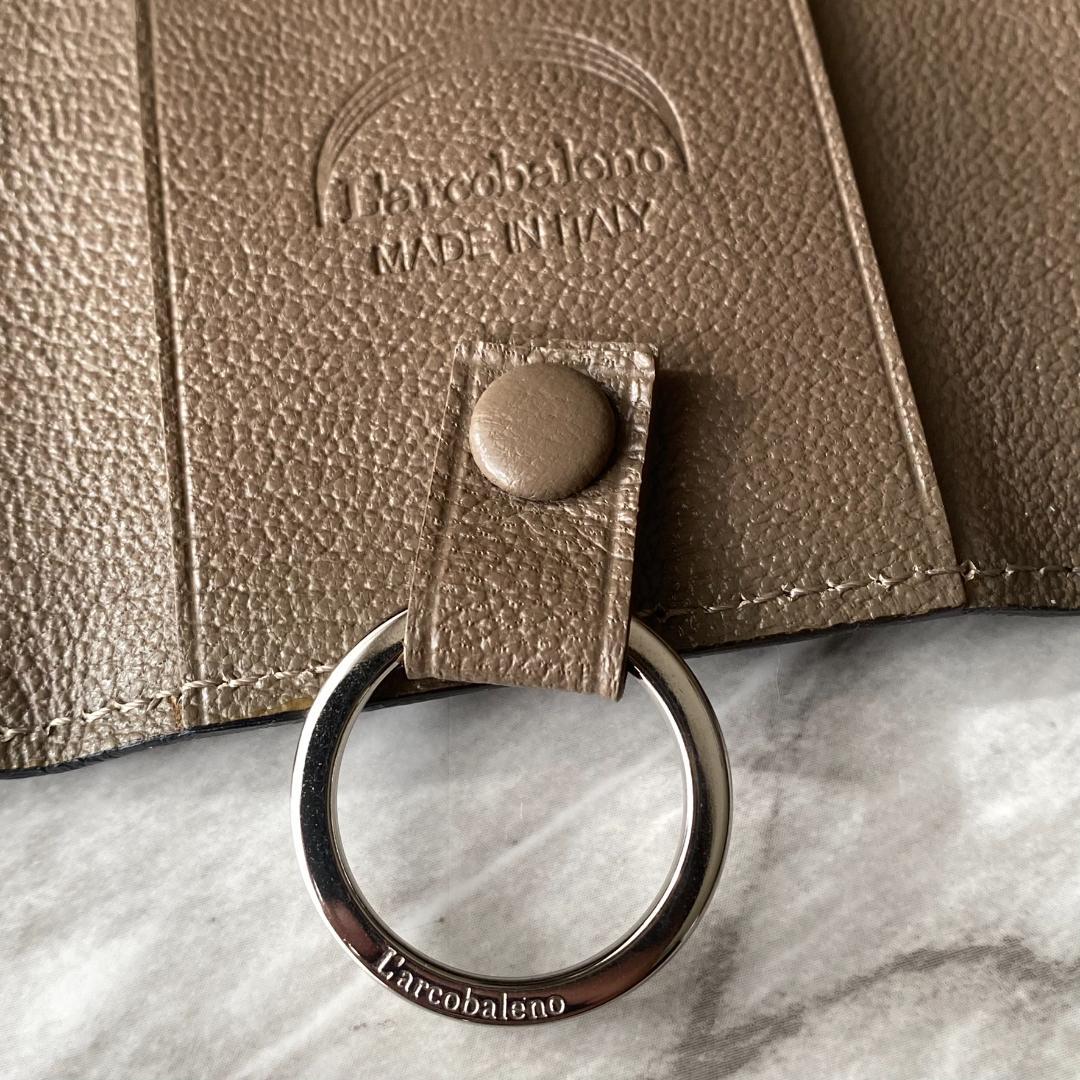 2279 新品【ラルコバレーノ】スマートキーケース 鍵入れ 本革 レザー 黒