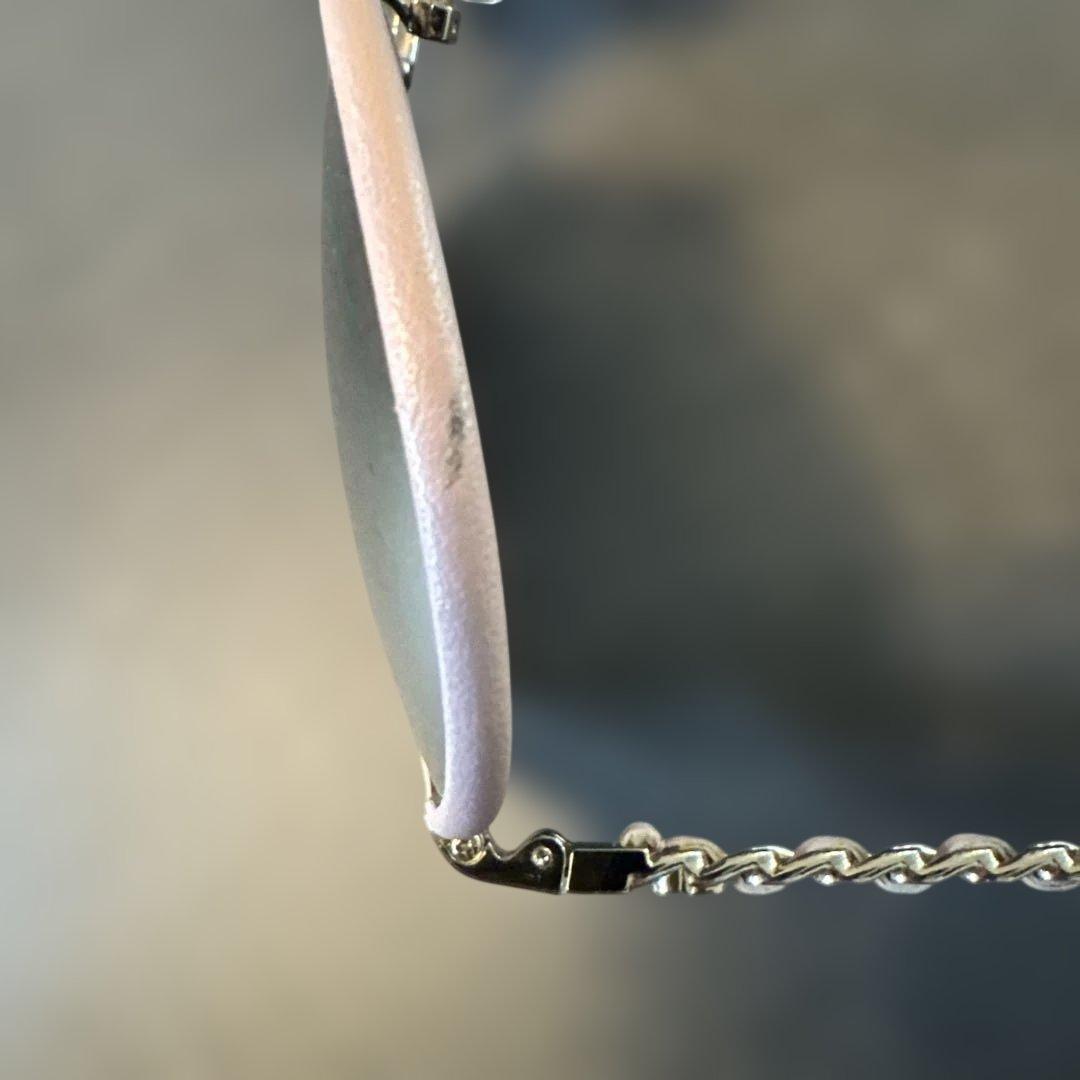 ピンク ラウンド型 サングラス イタリア製