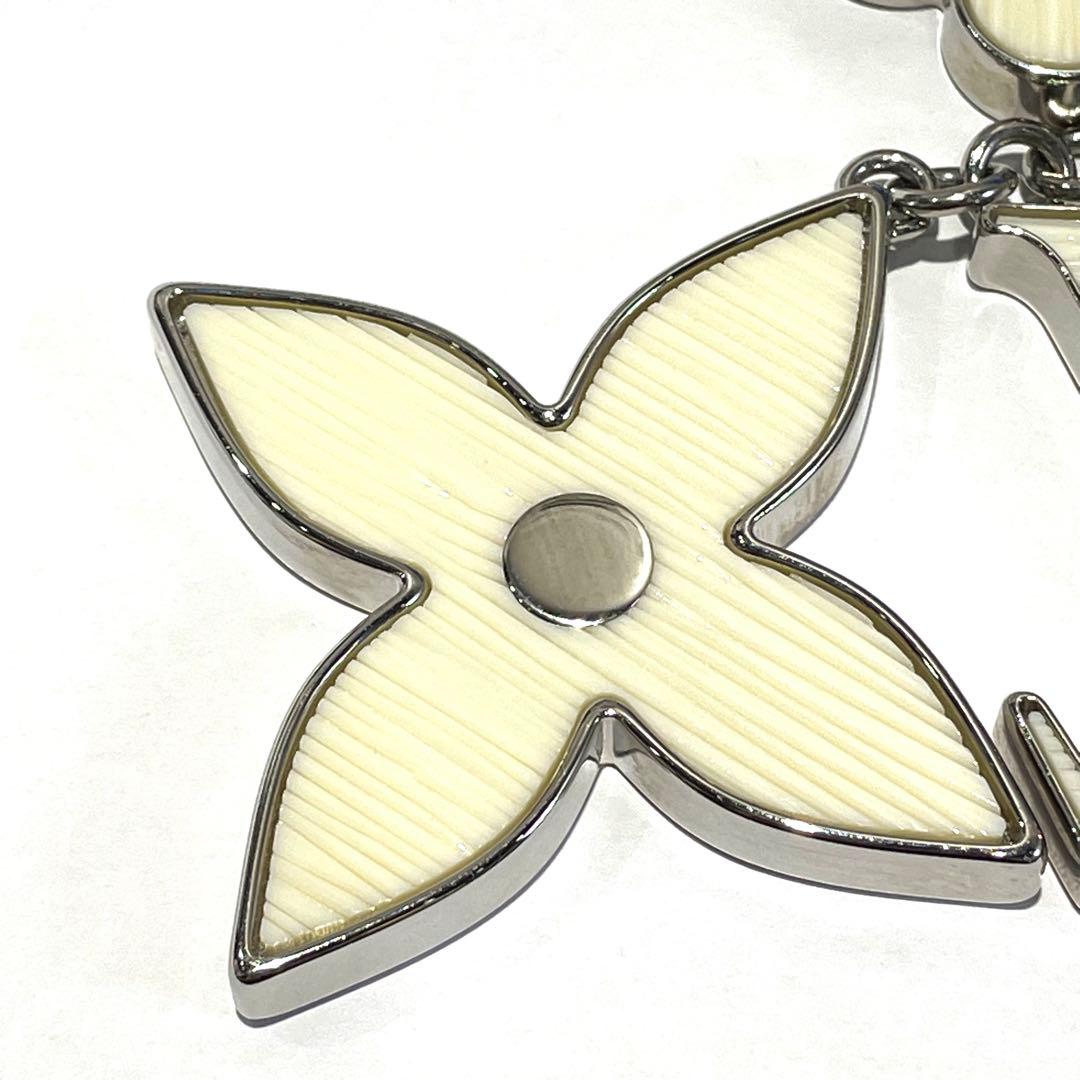 ルイヴィトン M65085 ビジューサック チャーム ホワイト イヴォワール