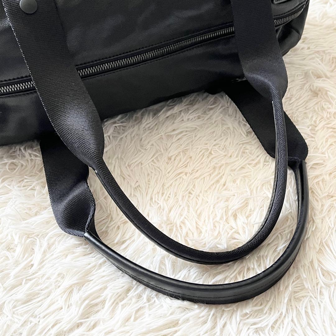 ⭐️未使用級⭐️　ディスコードヨウジヤマモト　ハンドバッグ　筒型バッグ　ブラック