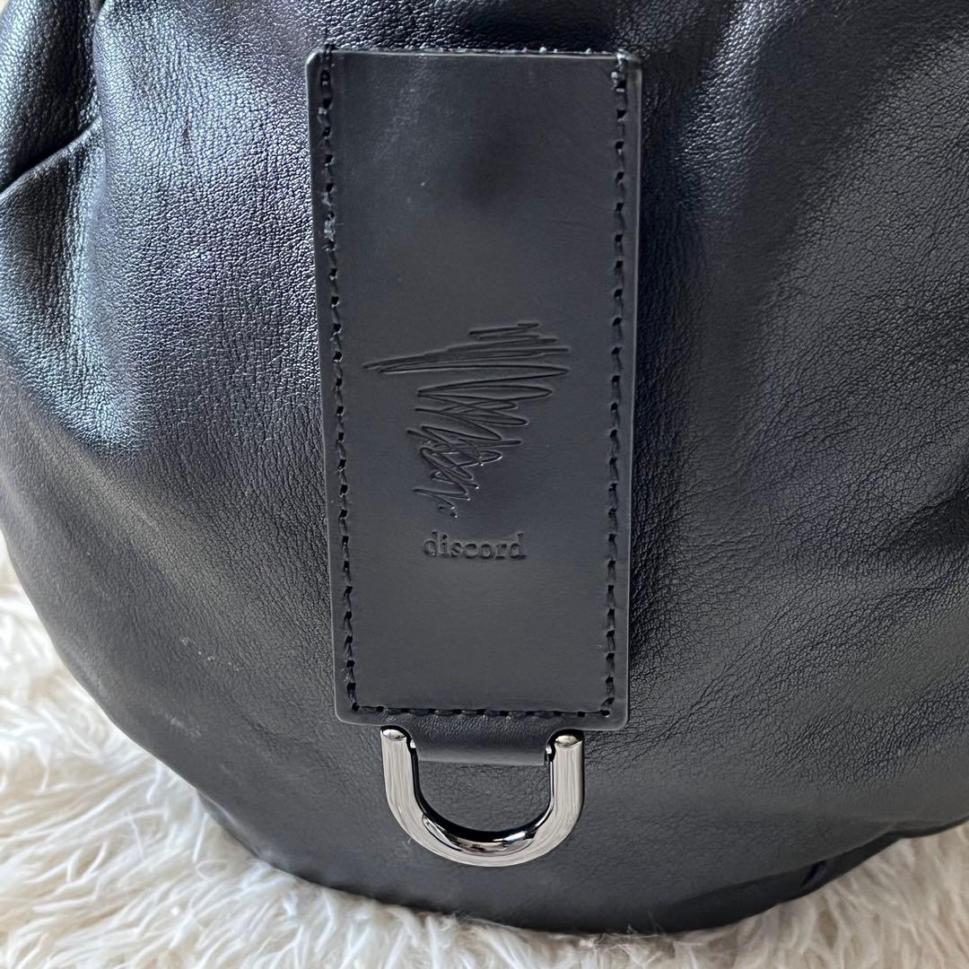 ⭐️未使用級⭐️　ディスコードヨウジヤマモト　ハンドバッグ　筒型バッグ　ブラック