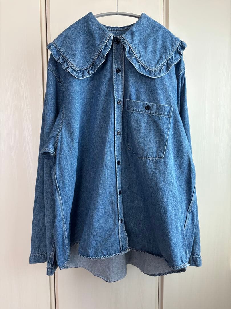 HOLIDAY PURITAN COLLAR DENIM SHIRT ホリデイ