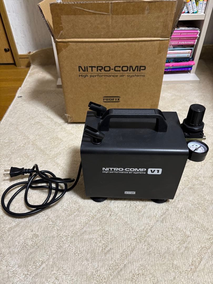 PROFIX NITRO-COMP V1 オイルレスエアコンプレッサー　おまけ付