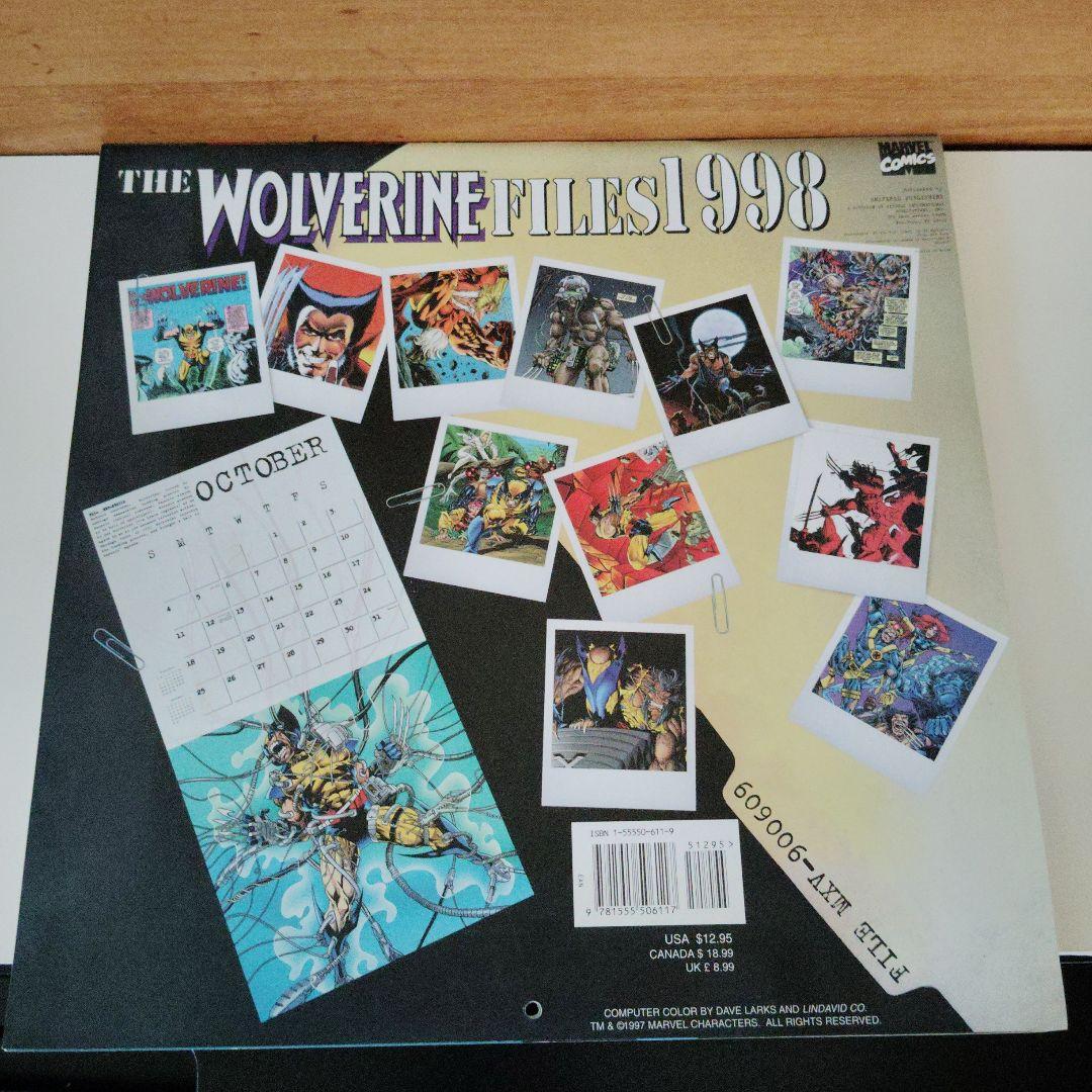激レア X-MENカレンダー THE WOLVERINE FILES 1998