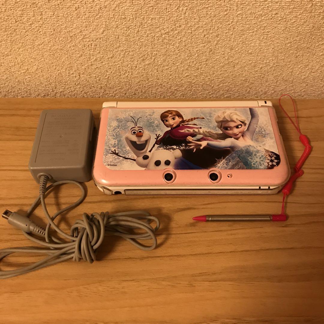 ニンテンドー3DS LL ピンク×ホワイト アナと雪の女王