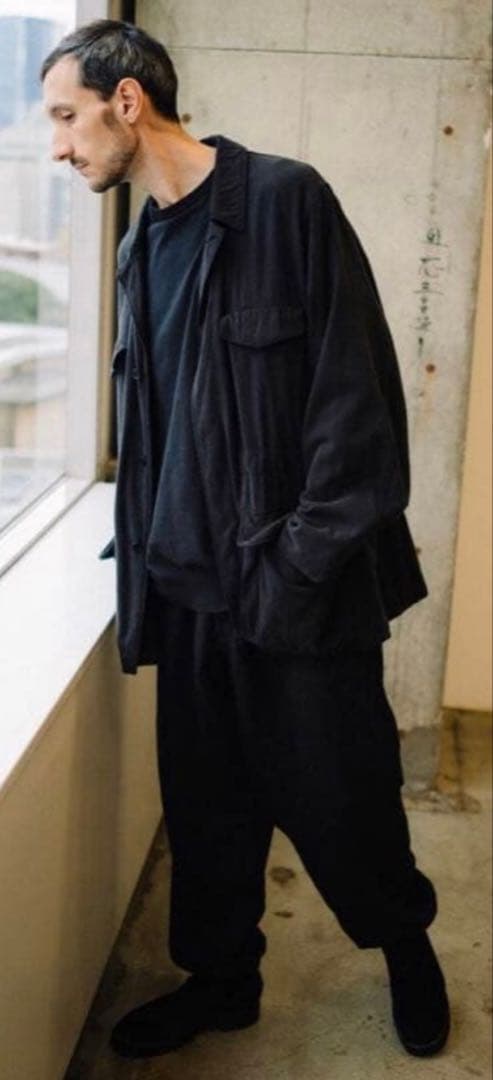 COMOLI 24SS シルクネップミリタリージャケット