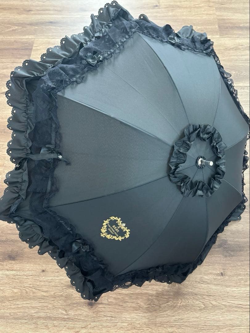 美品！BABYプチリボンショートアンブレラ黒