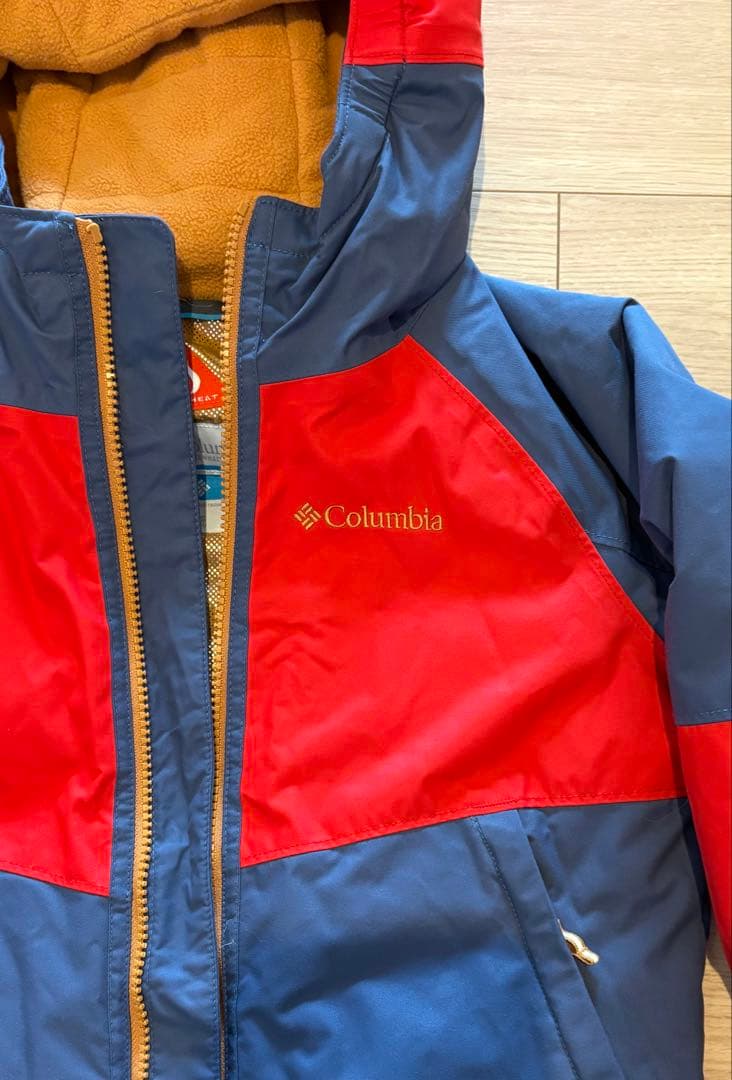 Columbia 子ども用 スキーウェア上下セット＋プロテクター、グローブ付