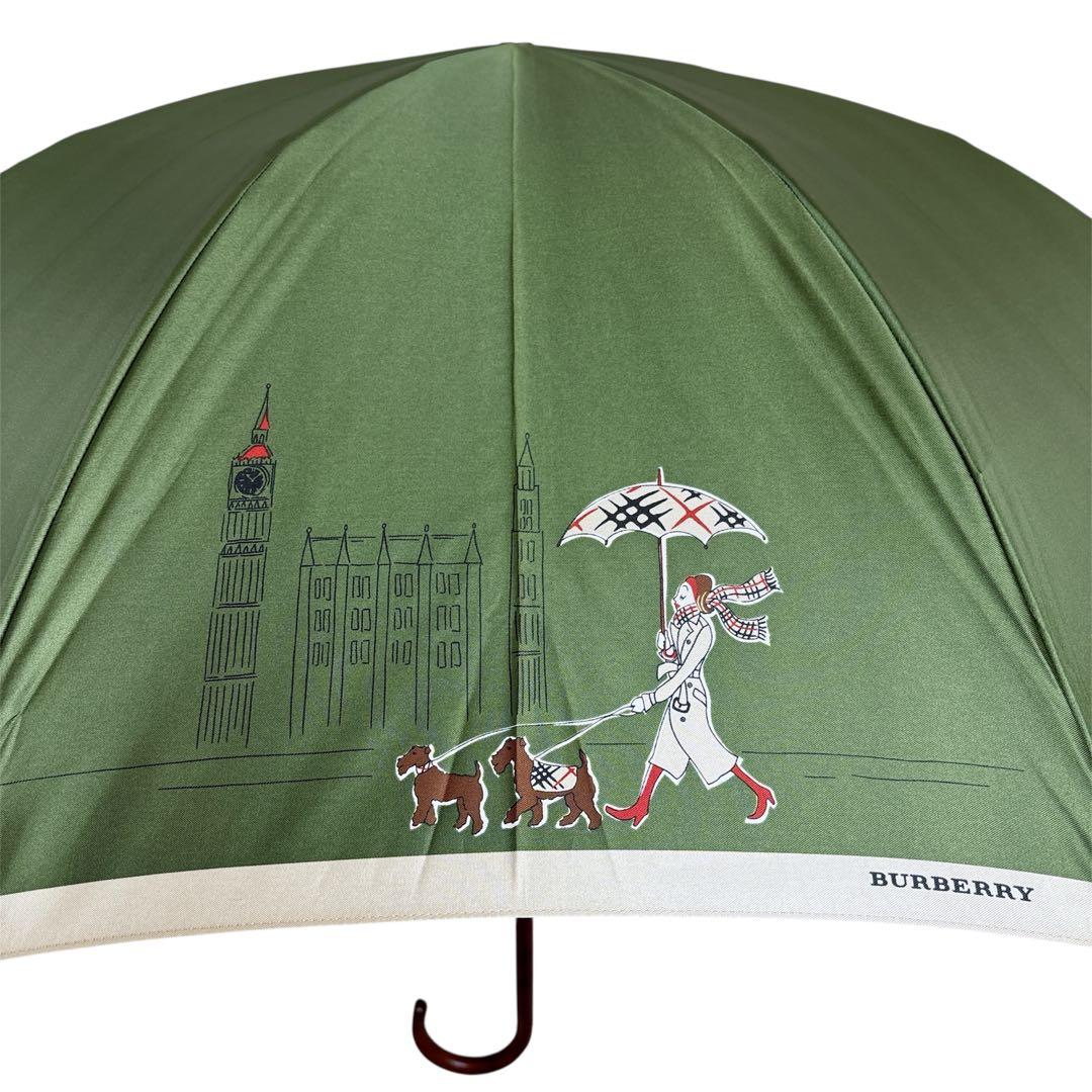 BURBEERY バーバリー ノバチェック　犬とお散歩　晴雨兼用　UVパラソル