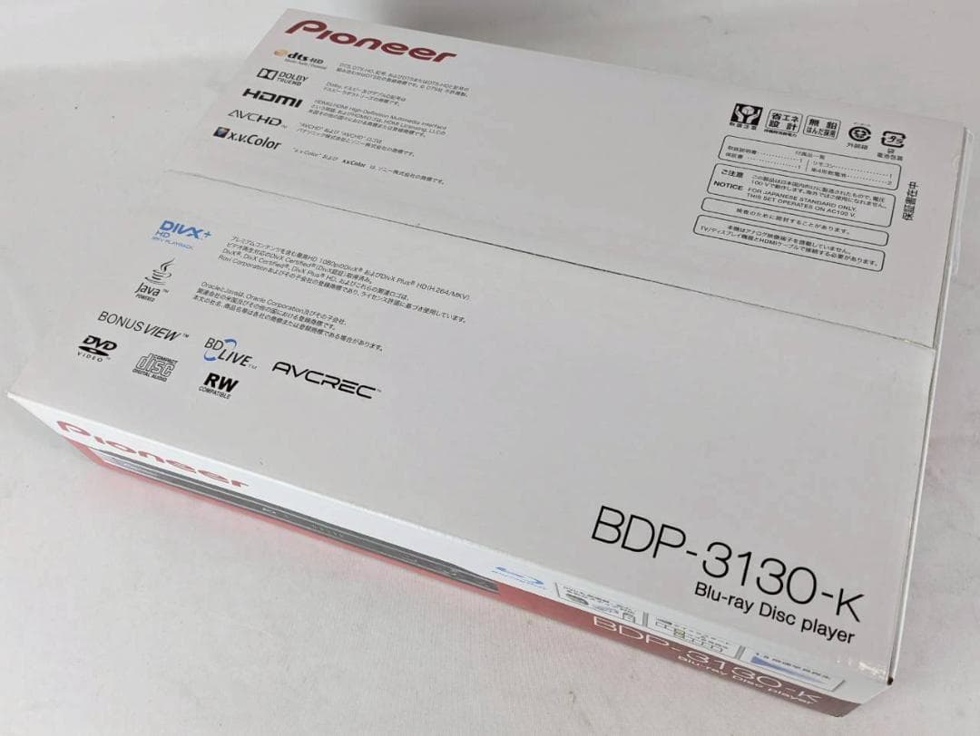 レコーダー Pioneer Blu-ray Disc player BDP-3130-K