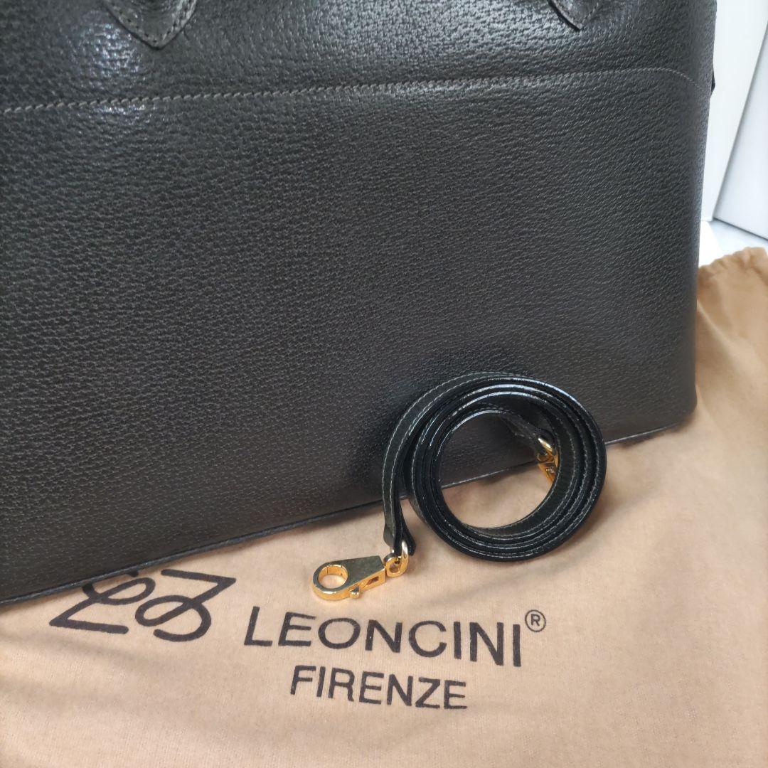 LEONCINI ダークブラウン ハンドバッグ