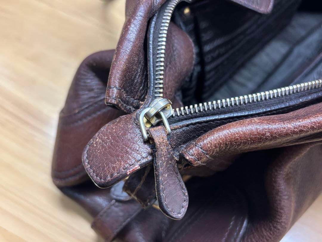 PRADA バンドバッグ ブラウン ショルダーバッグ