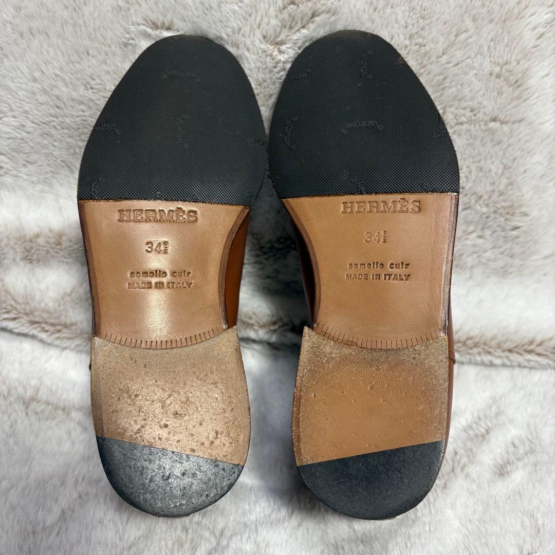 L*i様 エルメス　サイドゴアブーツ　チェルシーブーツ　22cm キャメル　イタ