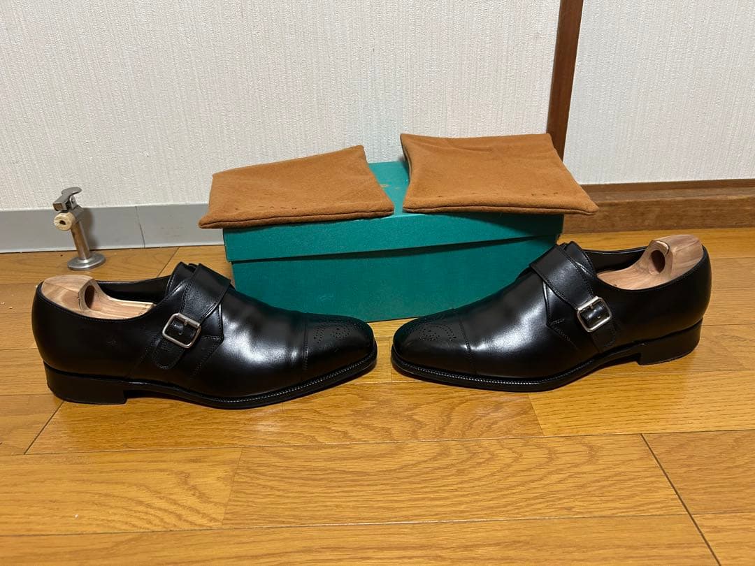 エドワードグリーン　モンクストラップ