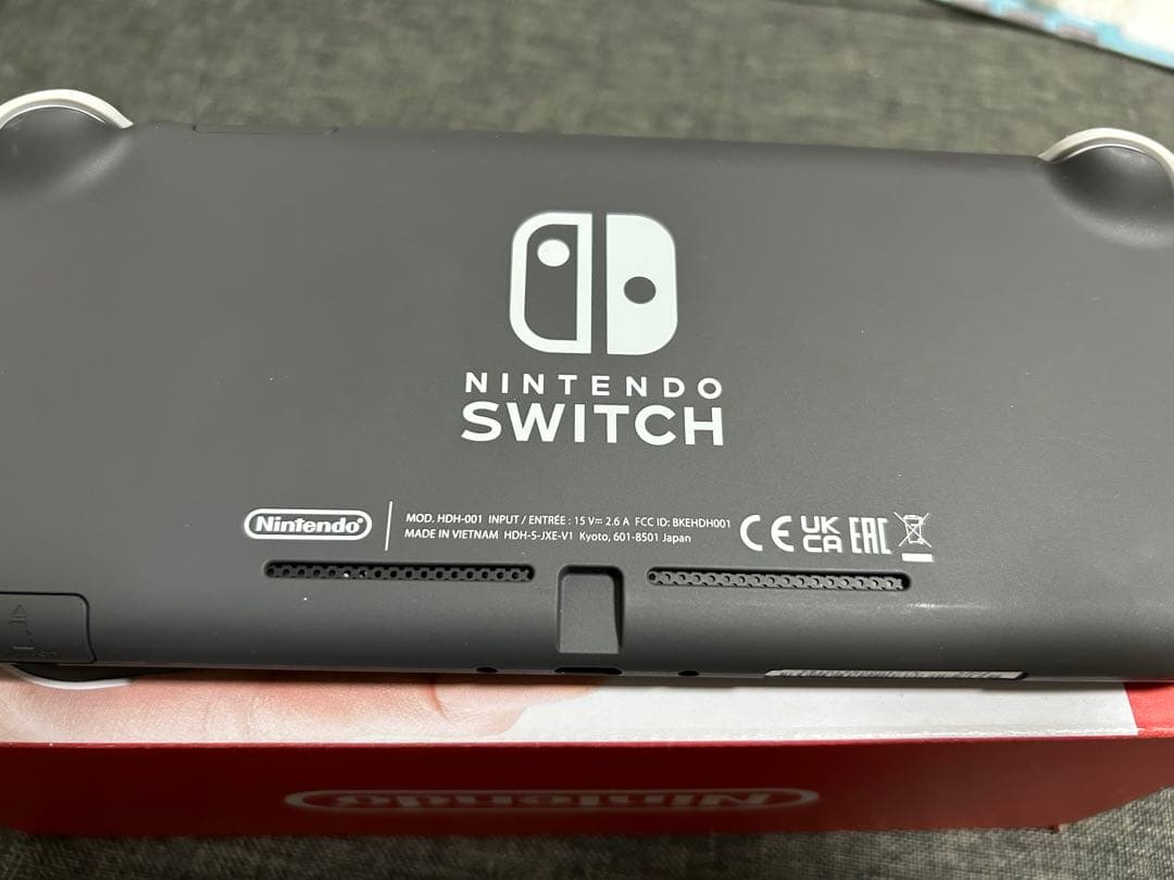 Nintendo Switch Lite グレー クリアケース付き