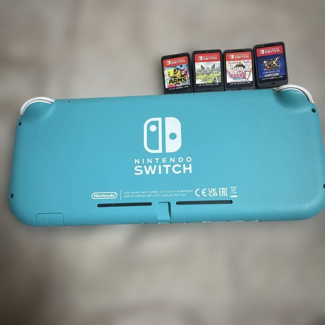 Nintendo Switch Lite ターコイズ ゲームカード付き