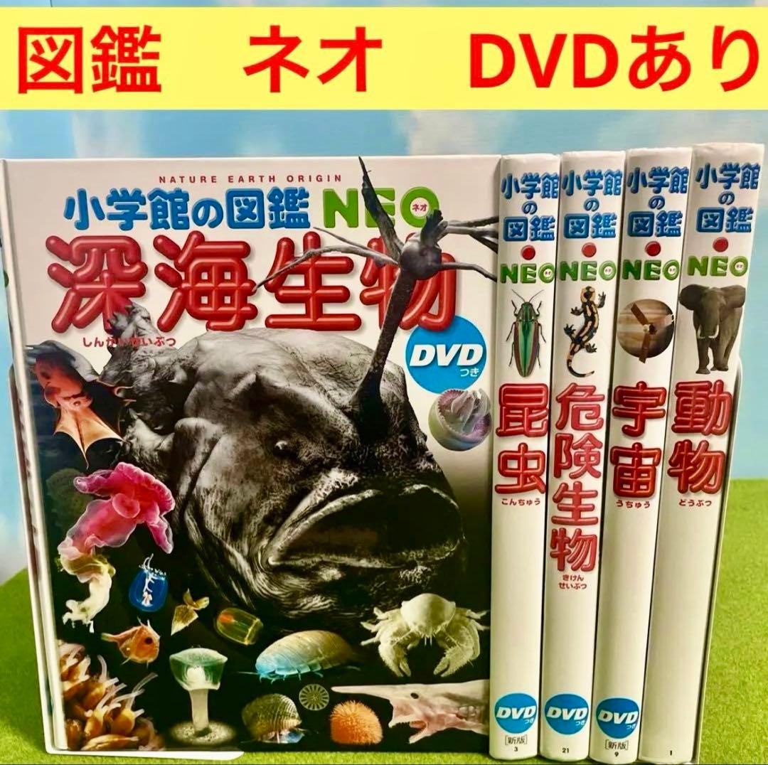 小学館の図鑑NEO 5冊セット　DVD有り