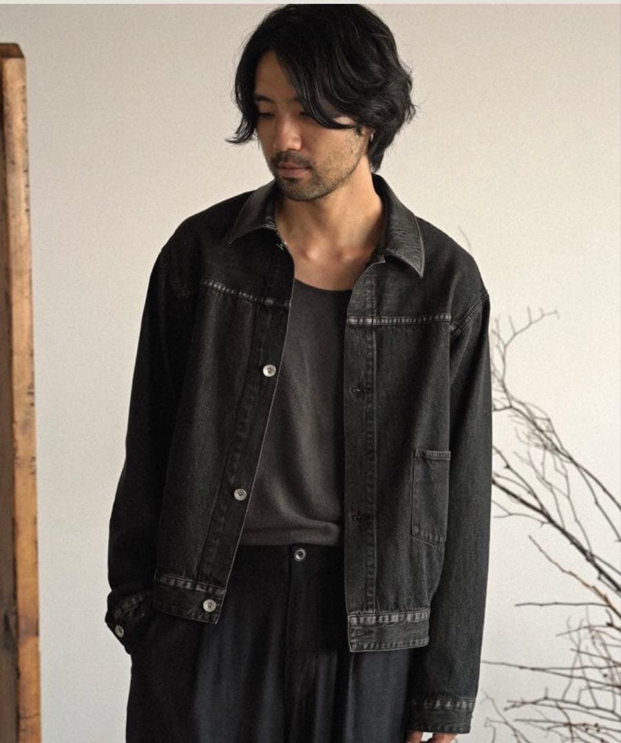 shiun FADED DENIM JACKET Sサイズ