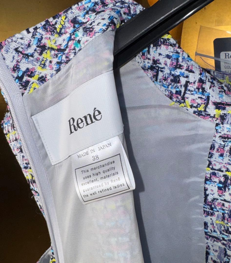 【Reneルネ】新品タグ付きDM掲載定価101,200円ティッセワンピース38