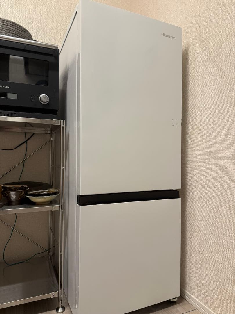 2022年製　ハイセンス　162L 冷蔵庫　ホワイト　一人暮らし