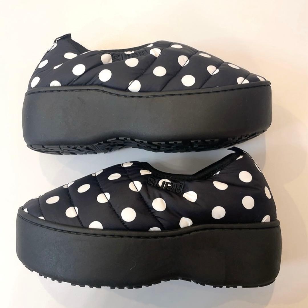 subu SUBU スブ　レイ着用　厚底　DOT ドット 水玉 24　25 新品