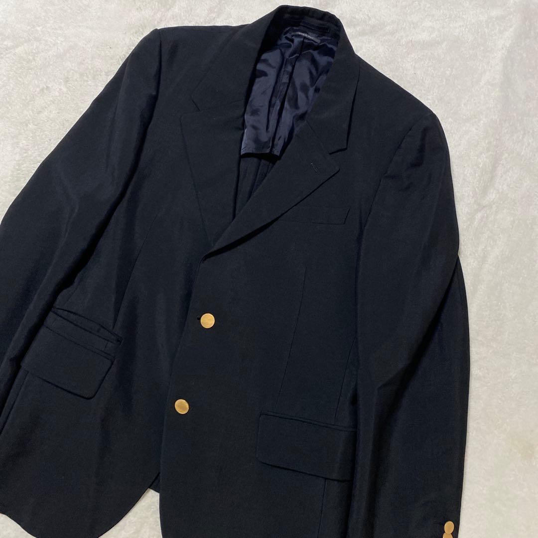 PRADA モヘア ヴァージン ウール 金ボタン 2B テーラード ジャケット